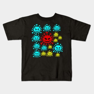 corona virus, corona, pandemic, covid-19, bacteria Kids T-Shirt